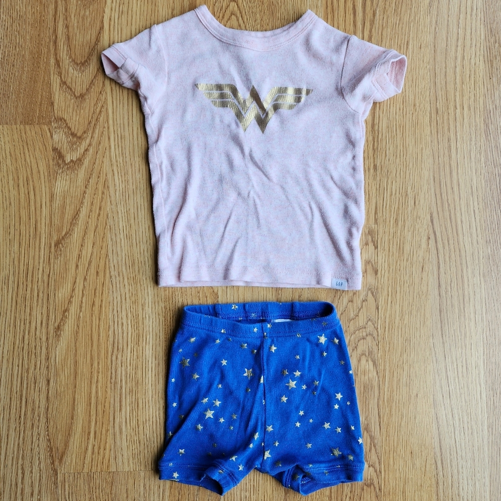 Baby Gap DC Wonder Woman Organic Cotton Pajamas